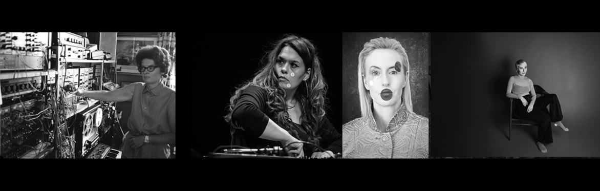 A black and white image of musicain Wobbly and Explore Ensemble