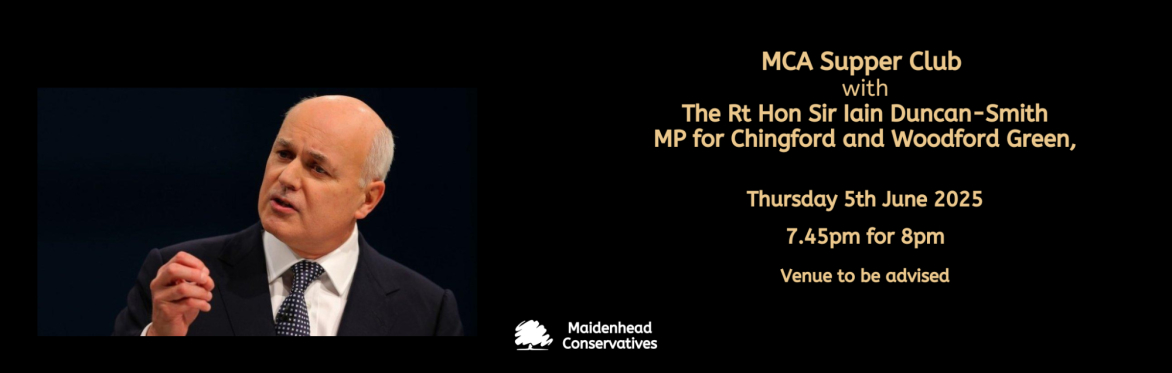 MCA Supper Club with Rt Hon Sir Iain Duncan-Smith MP