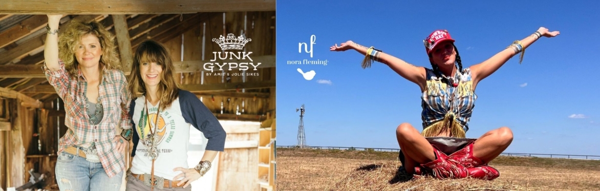 nora fleming x Junk Gypsy Paint Your Own Mini: Cowgirl Boot Edition