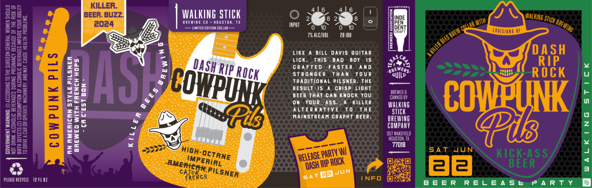 Dash Rip Rock - Cowpunk Pils Beer Release Party