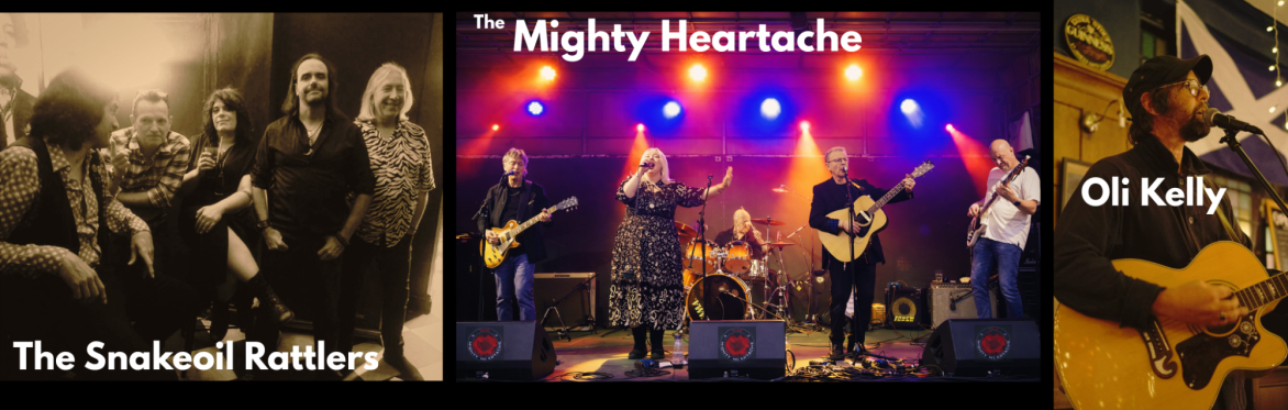The Mighty Heartache + The Snakeoil Rattlers + Oli Kelly at The Fiddler's Elbow