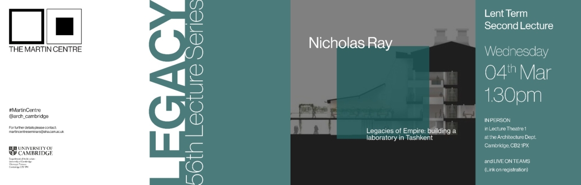 The Martin Centre Research Seminar Series: Nicholas Ray