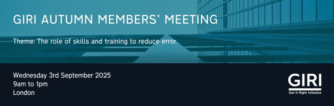 GIRI Autumn Members' Meeting 2025