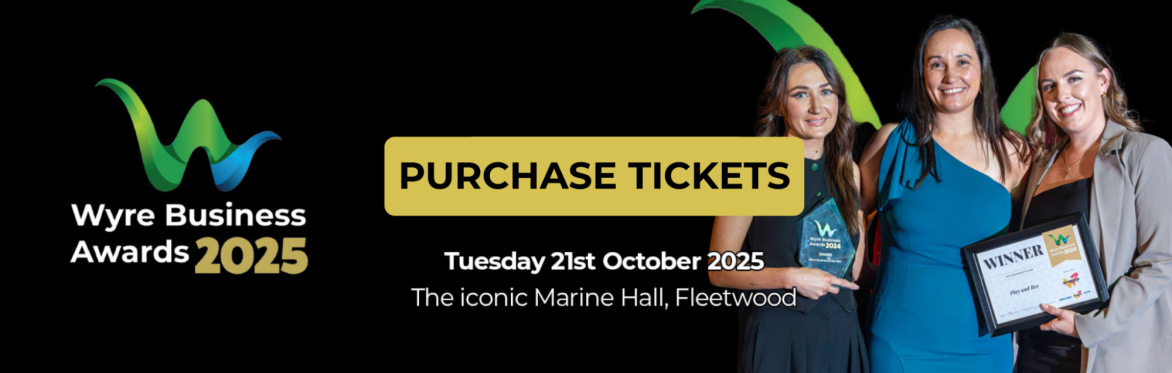 Wyre Business Awards purchase tickets cover banner