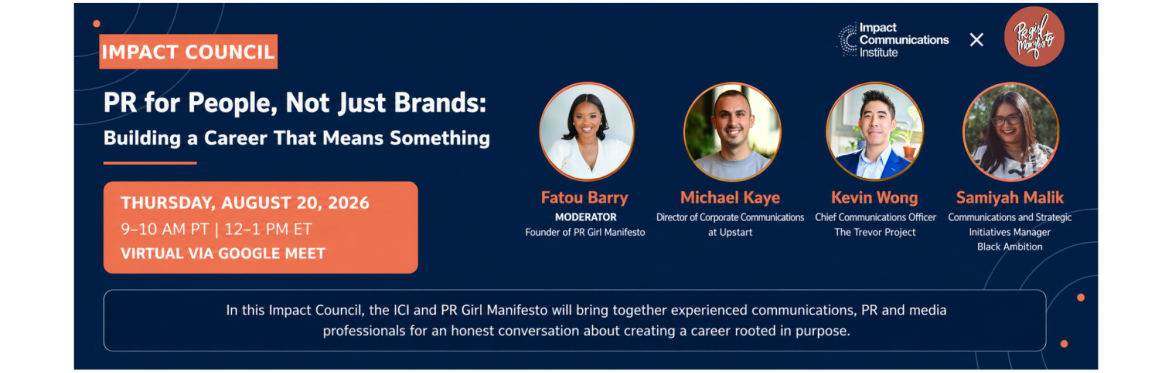 PR for people, not just brands: Building a career that means something