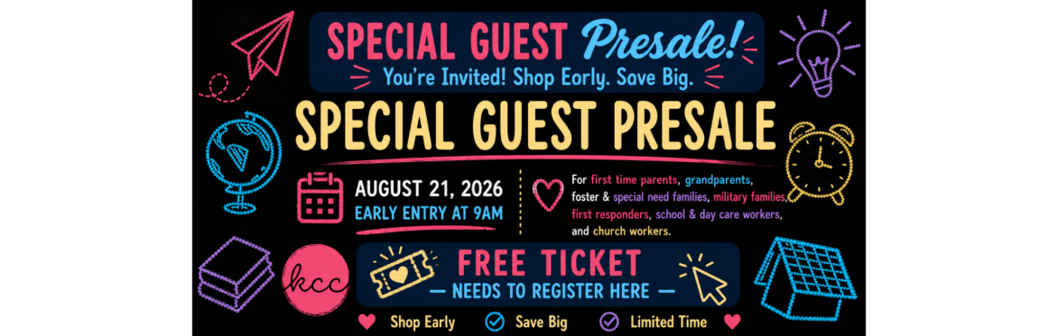 Special Guest Presale Back to School Sale 2026
