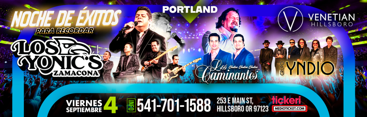 NOCHE DE EXITOS EN PORTLAND