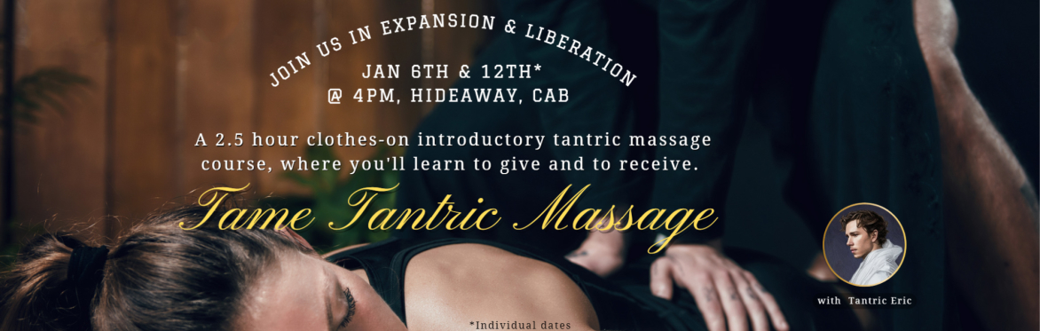 Jan 6th Massage course