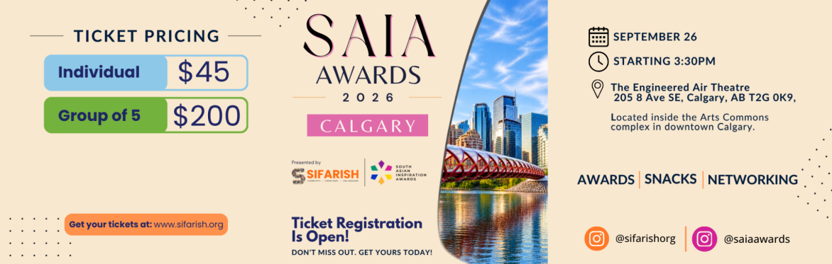 SAIA AWARDS CALGARY 2026