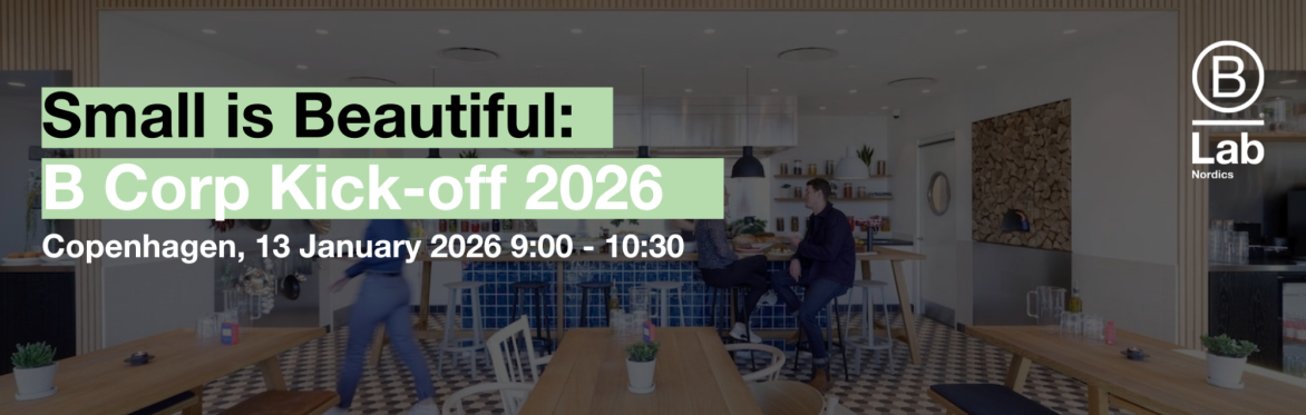 Small is beautiful: B Corp kick off 2026