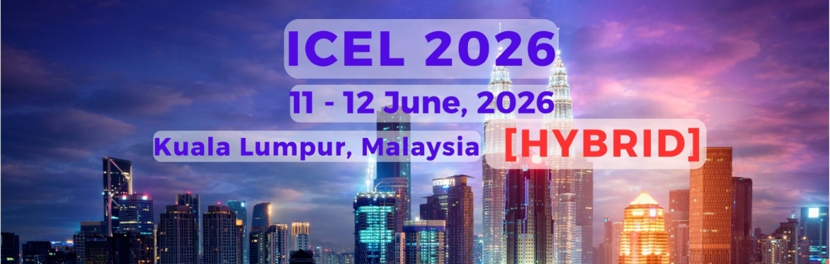 International Conference on Education and Learning 2026 [ICEL 2026]
