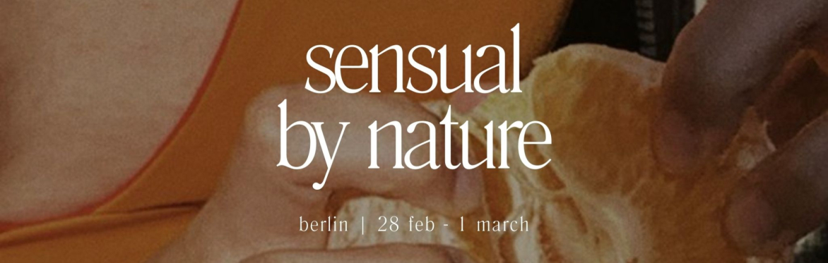 sensual glass hands with the title of the event written across