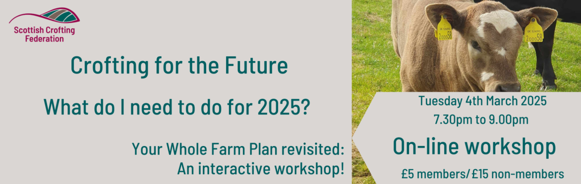 Advertisement for online workshop re whole farm plan