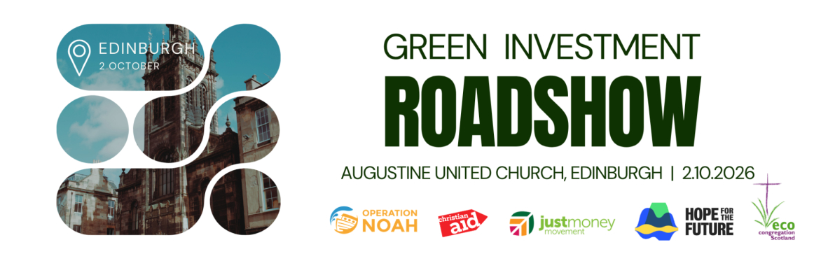 Header image of Green Investment Roadshow, Augustine United Church, Edinburgh, 2 October 2026