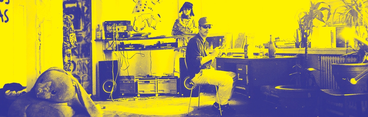 two guys with a sound system