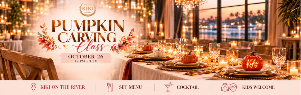 Halloween Pumpkin Carving Class at Kiki on the River
