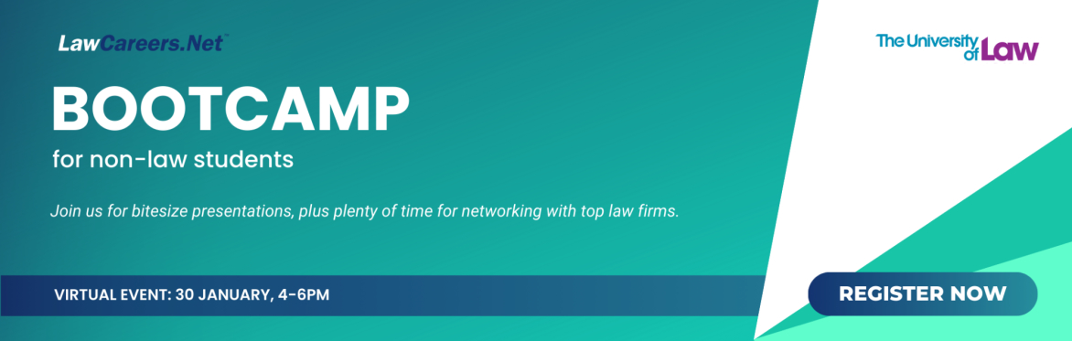 Non-law Bootcamp | LawCareers.Net x The University of Law