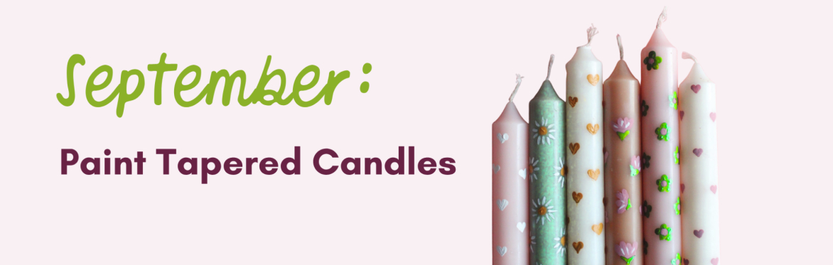 Paint Tapered Candles @ The Shop