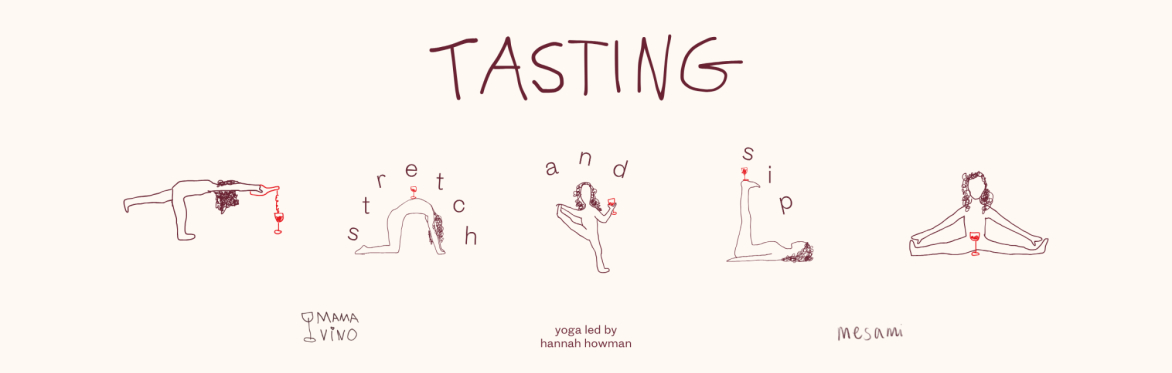 'stretch and sip' yoga and wine tasting
