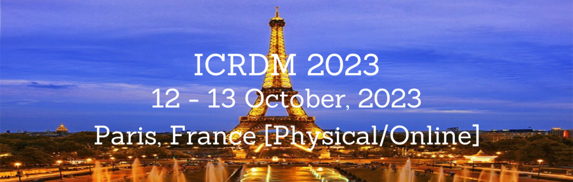 International Conference on Robotics and Digital Manufacturing 2023 [ICRDM 2023]