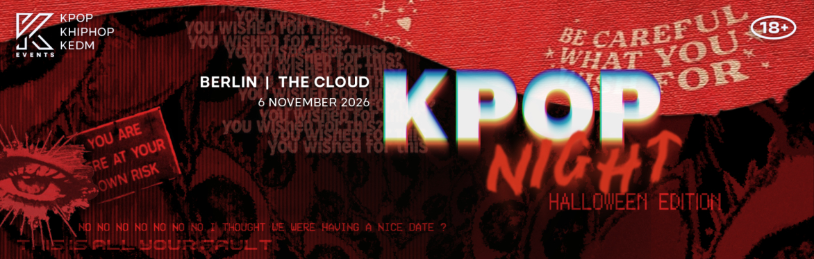 OfficialKEvents | BERLIN: KPOP & KHIPHOP Night in November - 🎃HALLOWEEN EDITION🎃