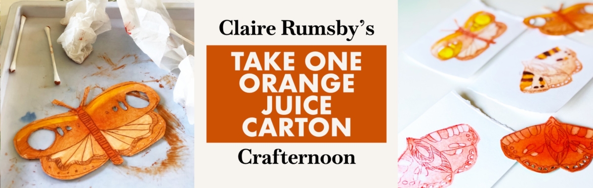 Take one orange juice carton…