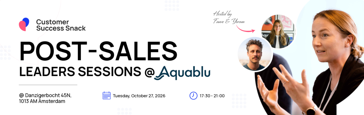 Post-Sales Leaders Session @ Aquablu