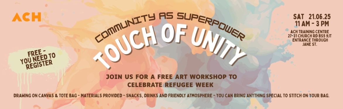 Touch of Unity - Refugee Week Art Workshop