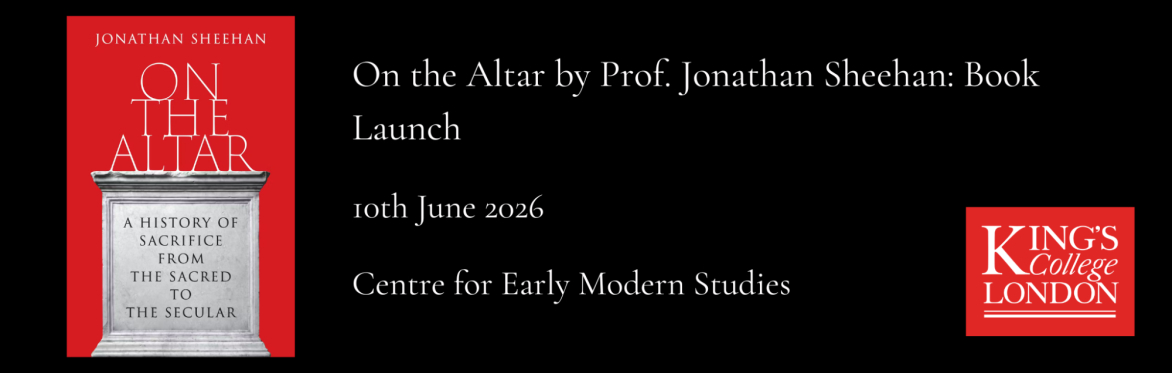 On the Altar by Prof. Jonathan Sheehan: Book Launch