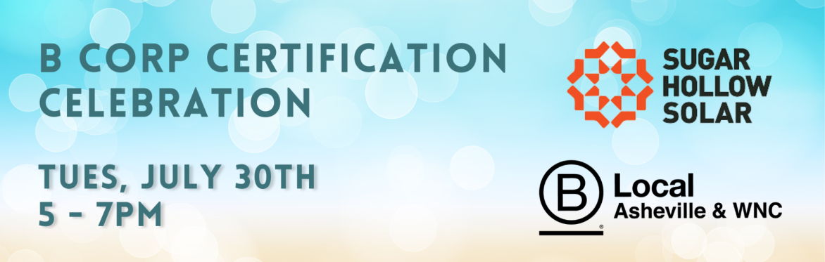 B Corp Certification Celebration & Networking