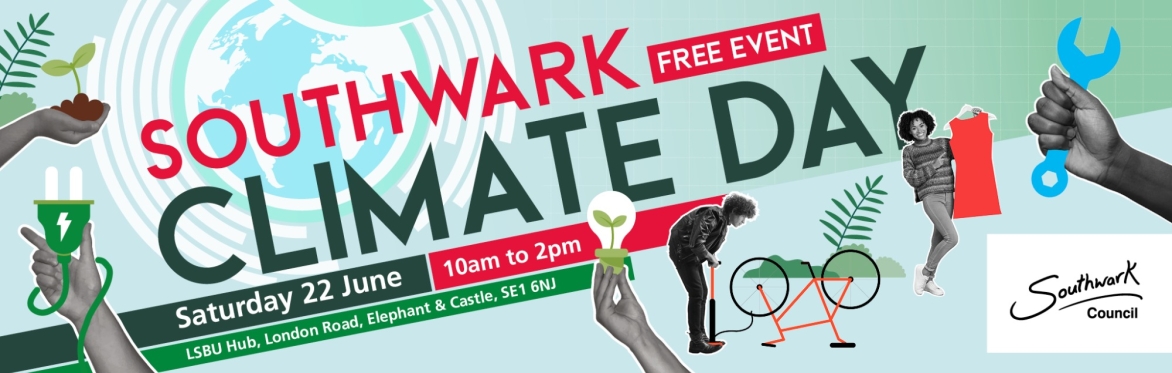 An decorative illustration for Southwark Climate Day.