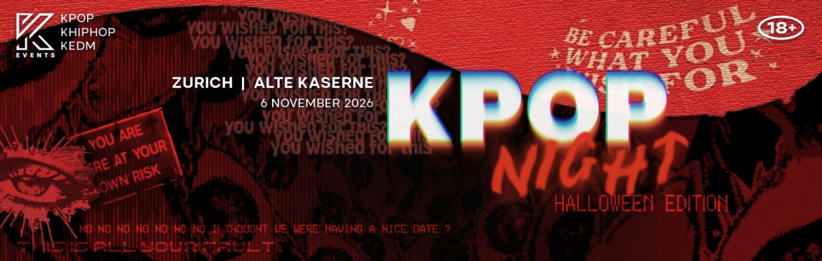 OfficialKEvents | ZURICH: KPOP & KHIPHOP Night in November - 🎃HALLOWEEN EDITION🎃