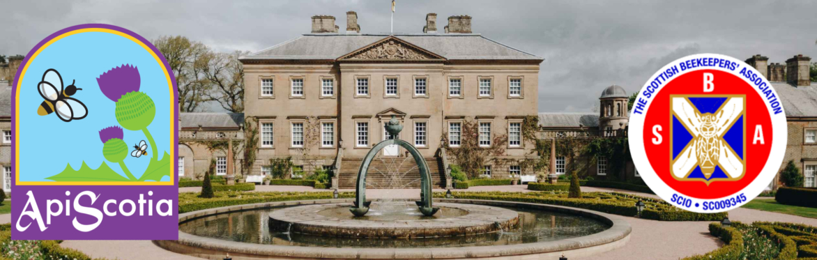 Dumfries House with ApiScotia and SBA logos