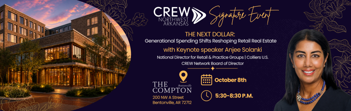 CREW Northwest Arkansas 3rd Annual Signature Event with Keynote Speaker Anjee Solanki