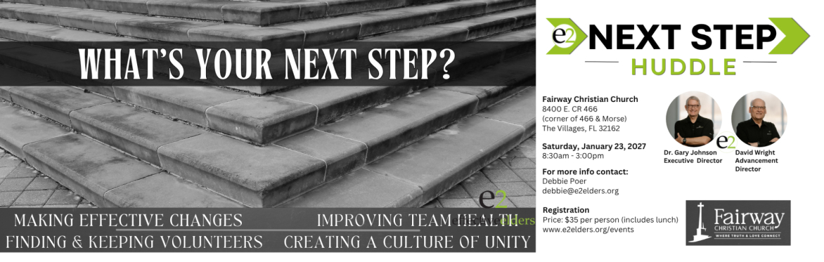 Next Step Huddle: Fairway Christian Church, The Villages, FL