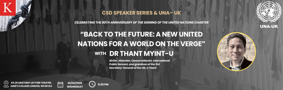 The UN Charter 80th Anniversary – Back to the Future: A New United Nations for a World on the Verge