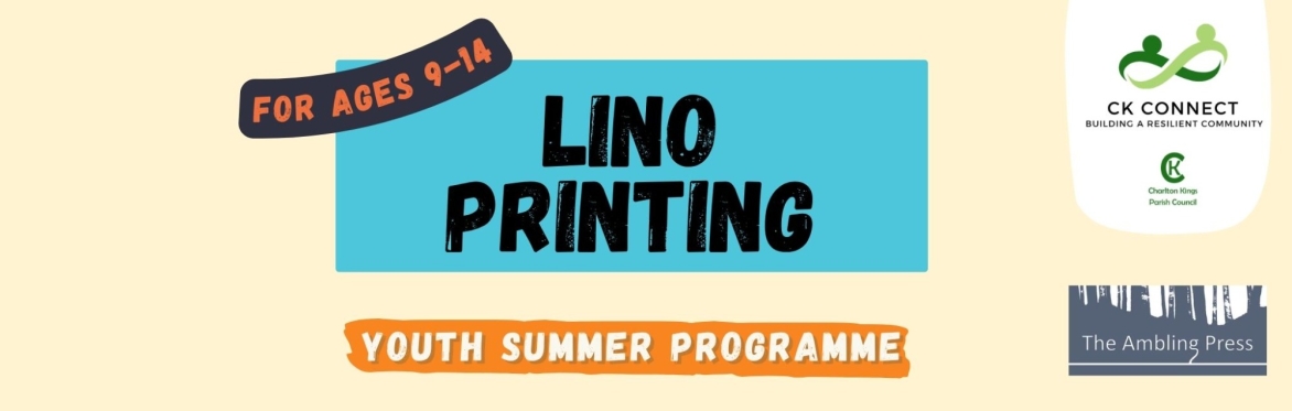 Lino Printing - Art workshop (Age 9 - 14yrs)