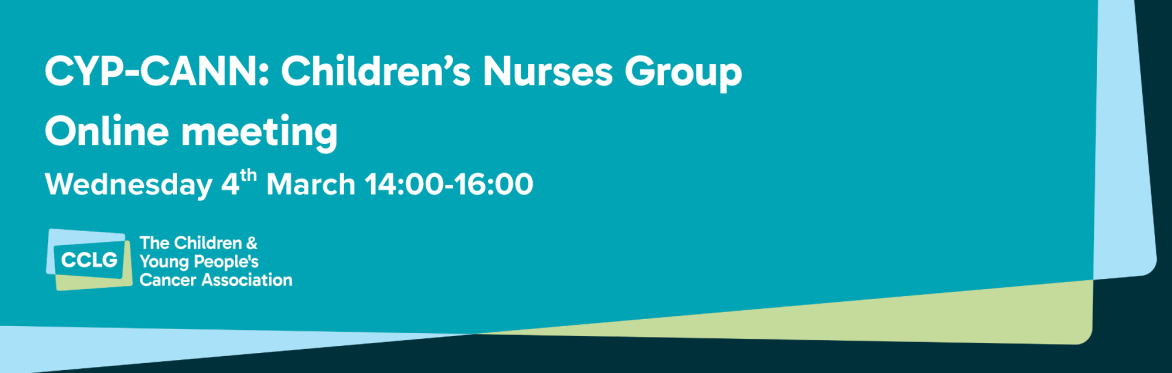 CYP-CANN: Children's Nurses online meeting