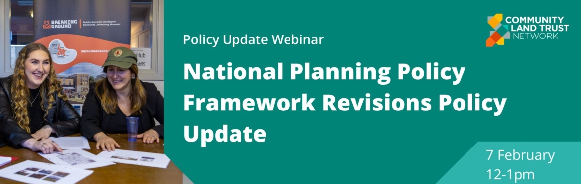 Webinar: NPPF Revisions Policy Update