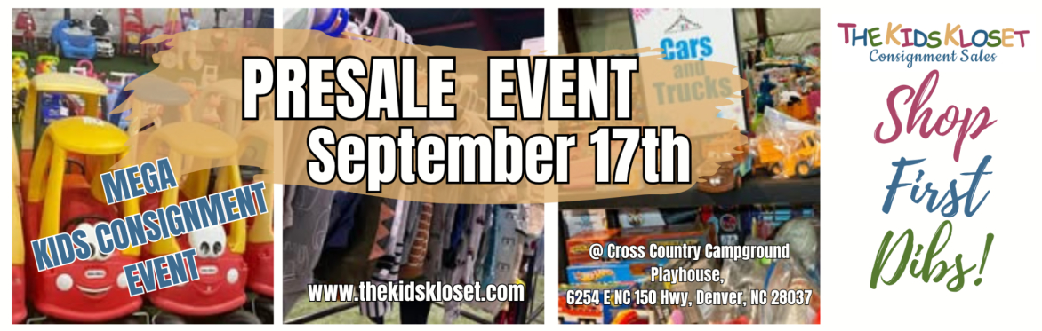The Kids Kloset Fall Consignment Sale - Presale Shopping Day - Denver NC