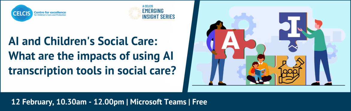 What are the impacts of using AI transcription tools in social care?