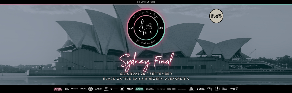 Picture of The Songwriting Prize logo with the text "Adelaide Semi Final" on a background image of Adelaide