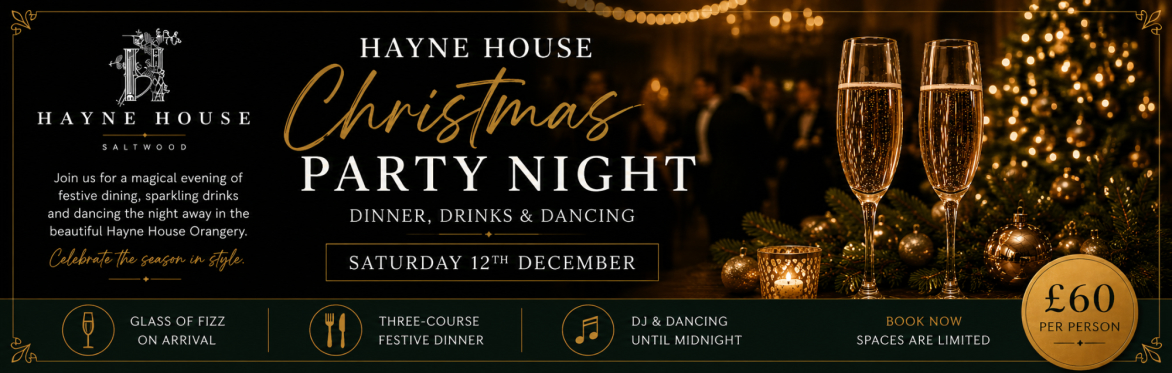 The Hayne House Christmas Party Night - Perfect for smaller groups, businesses, friends and families.