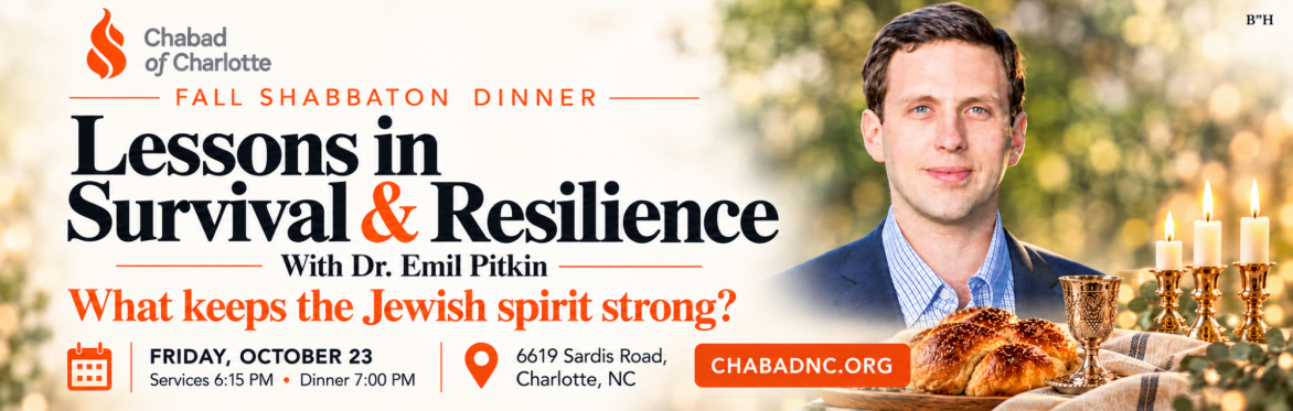 Fall Shabbaton Dinner with Dr. Emil Pitkin: Lessons in Jewish Survival & Resilience