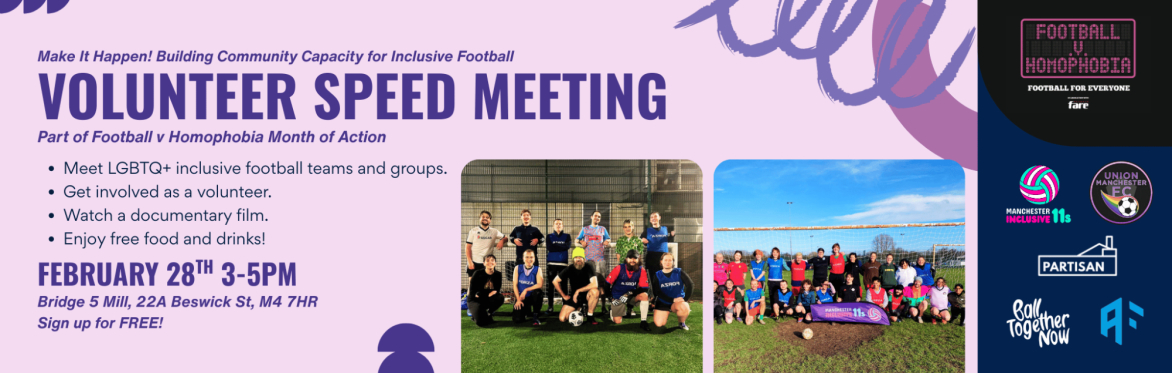 Make It Happen! Volunteer Speed Meeting with Inclusive Football Groups