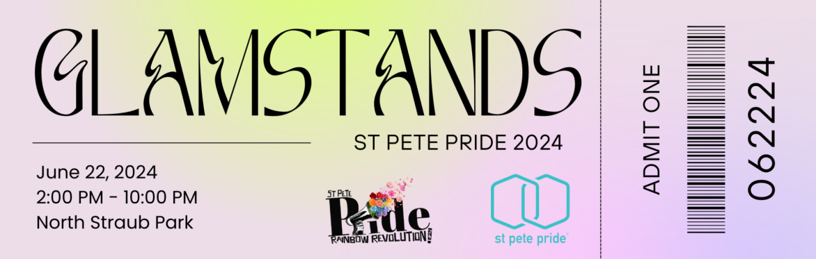 2024 St Pete Pride Parade Day Glamstands & Viewing Area