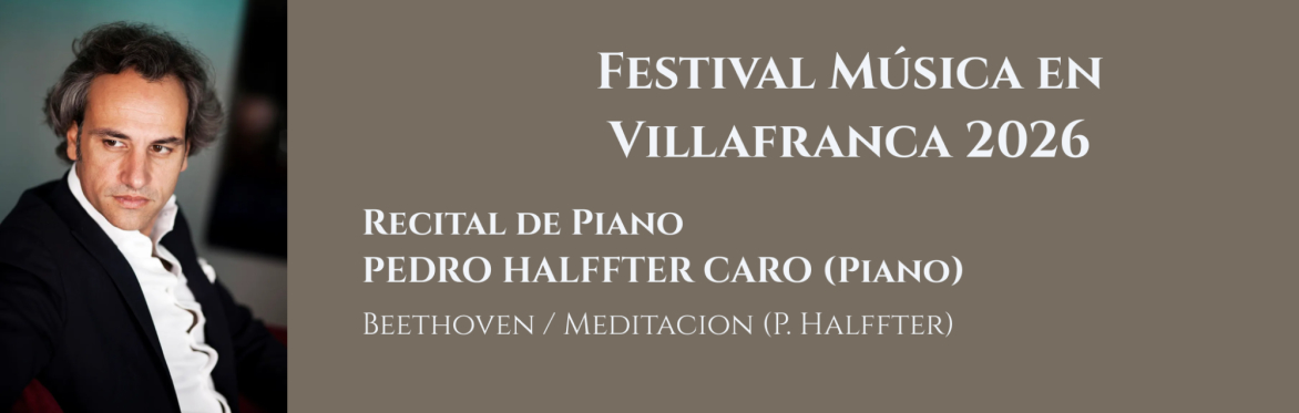 Recital de Piano Pedro Halffter Caro (Piano)
