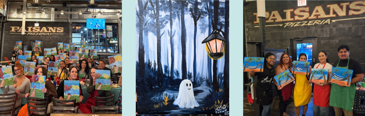 Paint & Sip at Paisans Pizzeria in Belmont Cragin