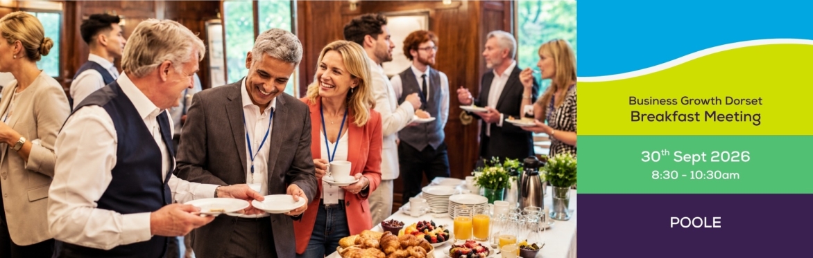 Business owners networking overt continental breakfast