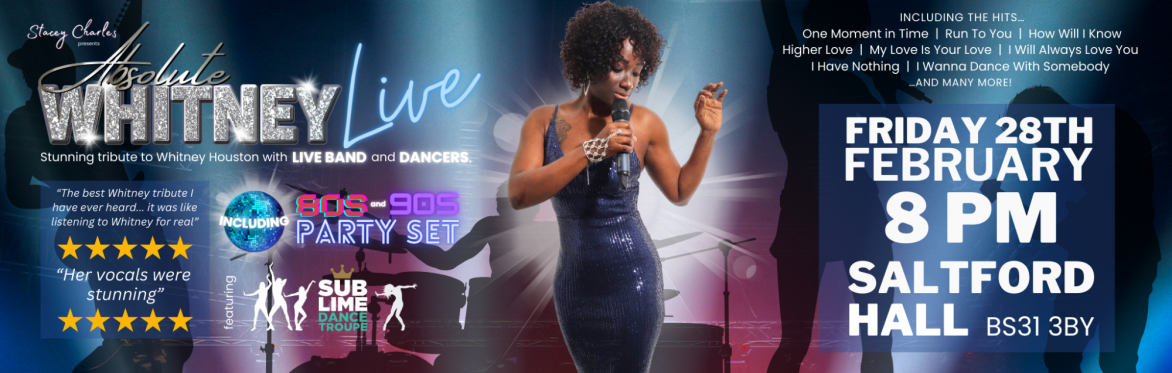 Absolute WHITNEY LIVE at Saltford Hall (Bath, Somerset, UK) - Friday 28th February 8pm